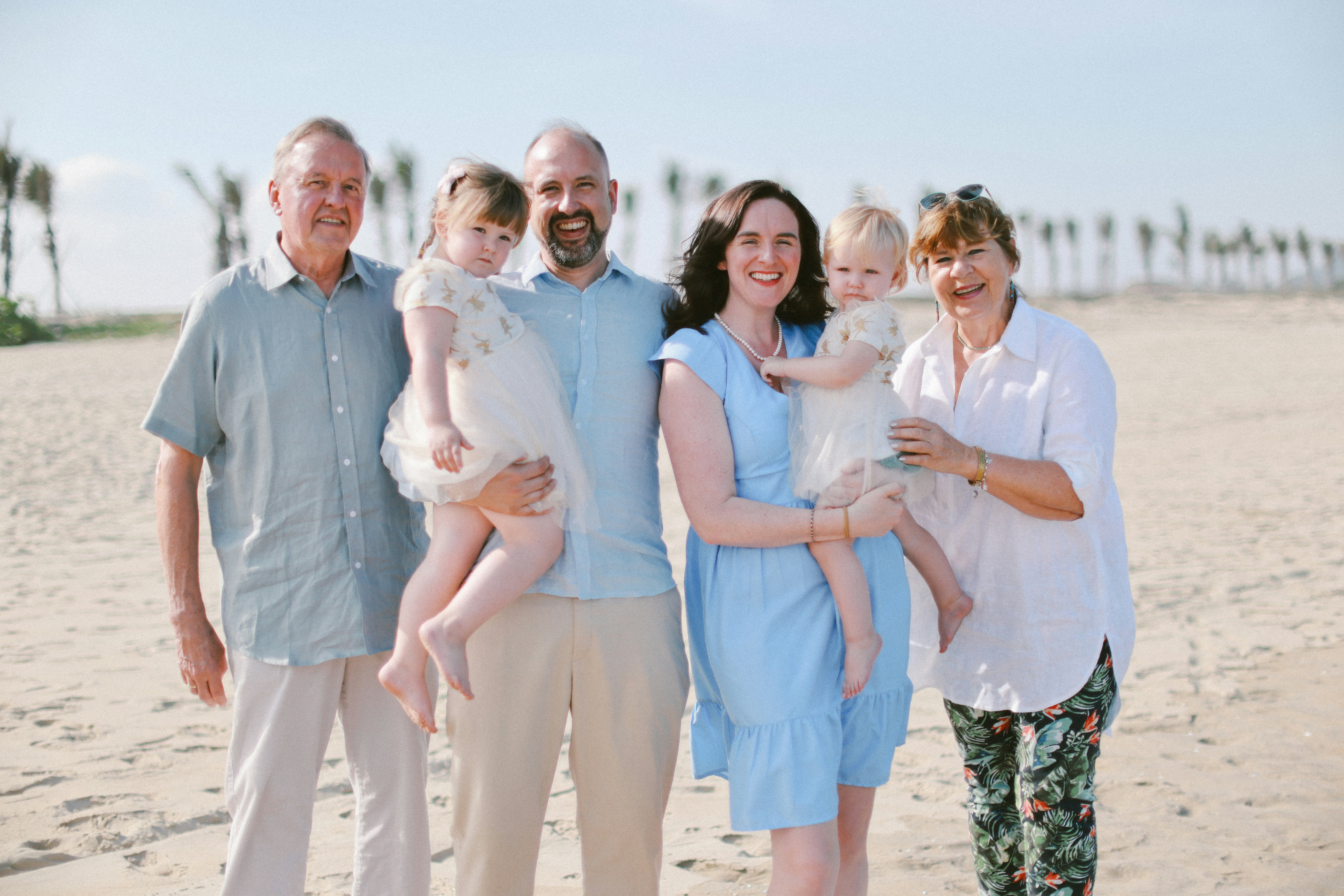 Family exploring together